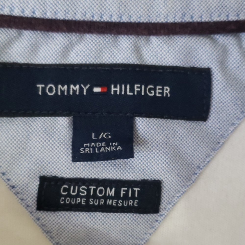 Tommy Hilfiger custom fit white polo - Picture 3 of 5